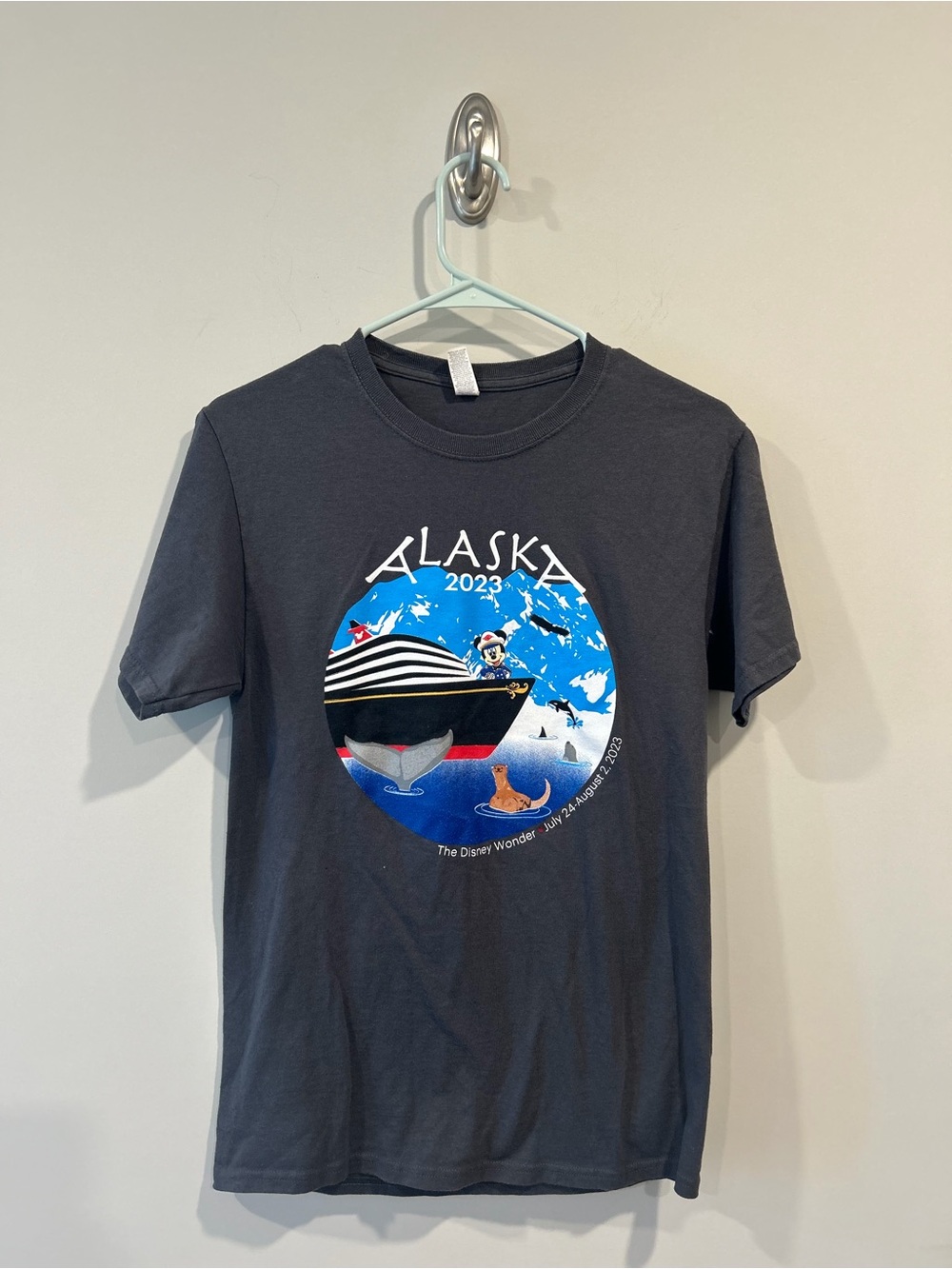 Jerzees Charcoal Alaska 2023 Graphic Tee